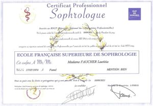 SOPHROLOGUE diplome